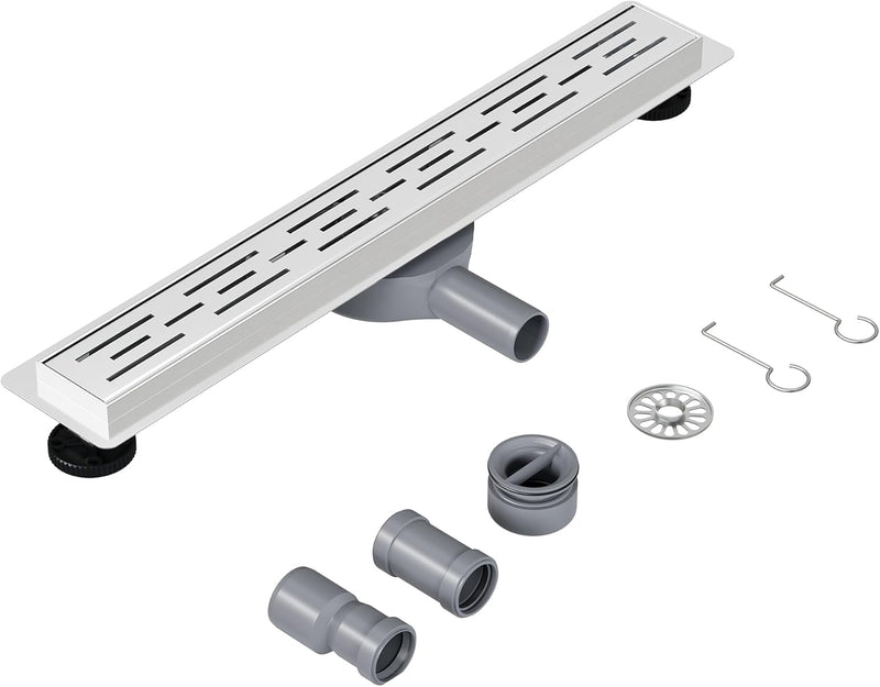 Neodrain Duschrinne 70cm Edelstahl Bodenablauf - 360° Siphon Duschablauf Extra Flach Ablaufrinne mit