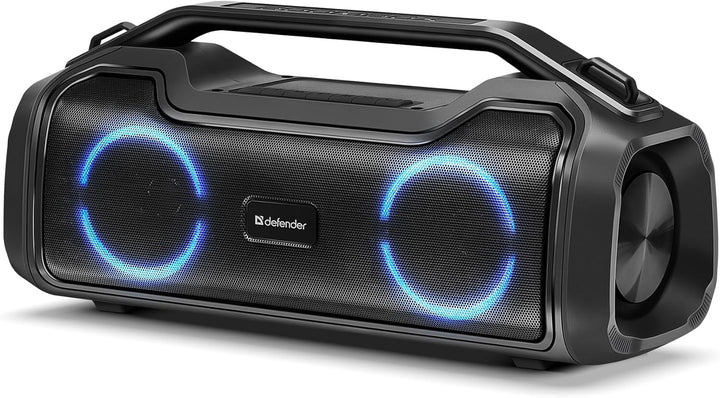 Defender Bluetooth-Lautsprecher Beatbox 50, IPX5 wasserdicht, Party Boombox 50 W mit Stereo-Sound, L