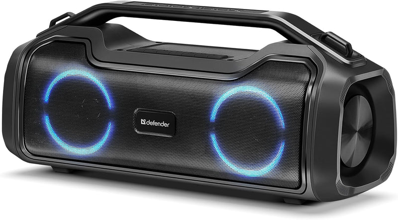 Defender Bluetooth-Lautsprecher Beatbox 50, IPX5 wasserdicht, Party Boombox 50 W mit Stereo-Sound, L