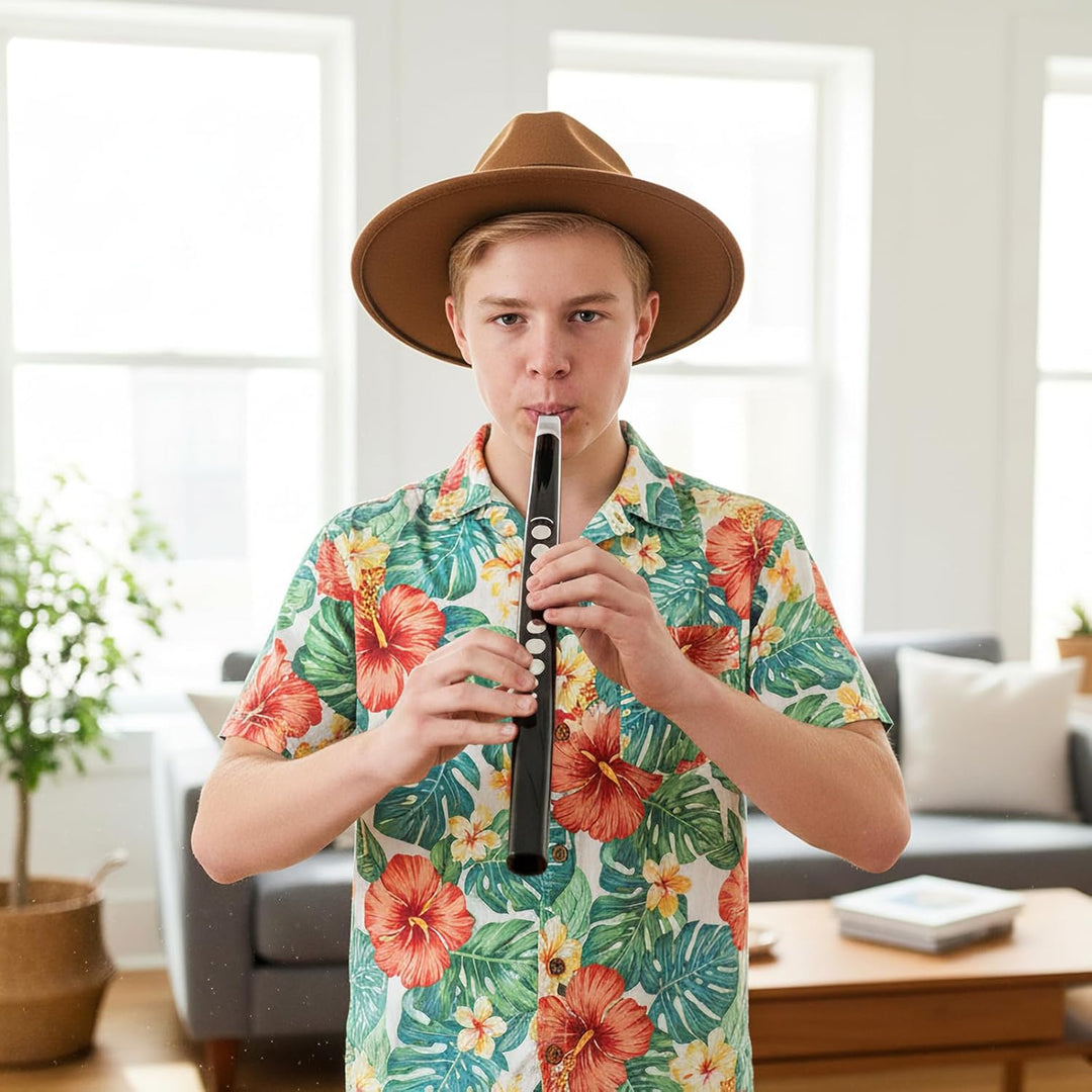 KOMFOTTEU Digitales Blasinstrument MIDI Bluetooth USB mit 13 Tönen, 2 Finger (Saxophon/Flute), tragb