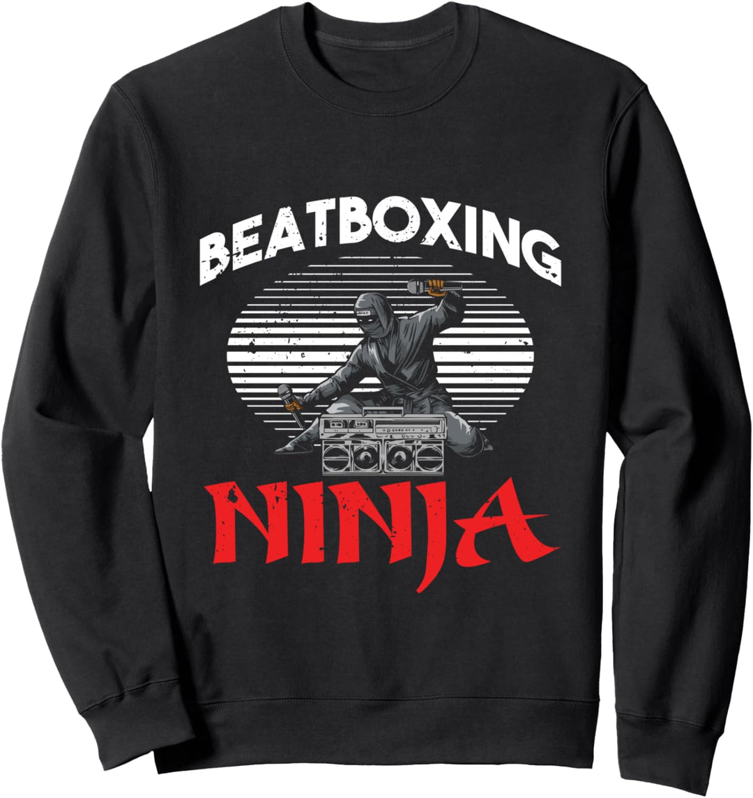 Ninja Beatboxer Hiphop Künstler Rap Sänger Ghetto Beatbox Sweatshirt