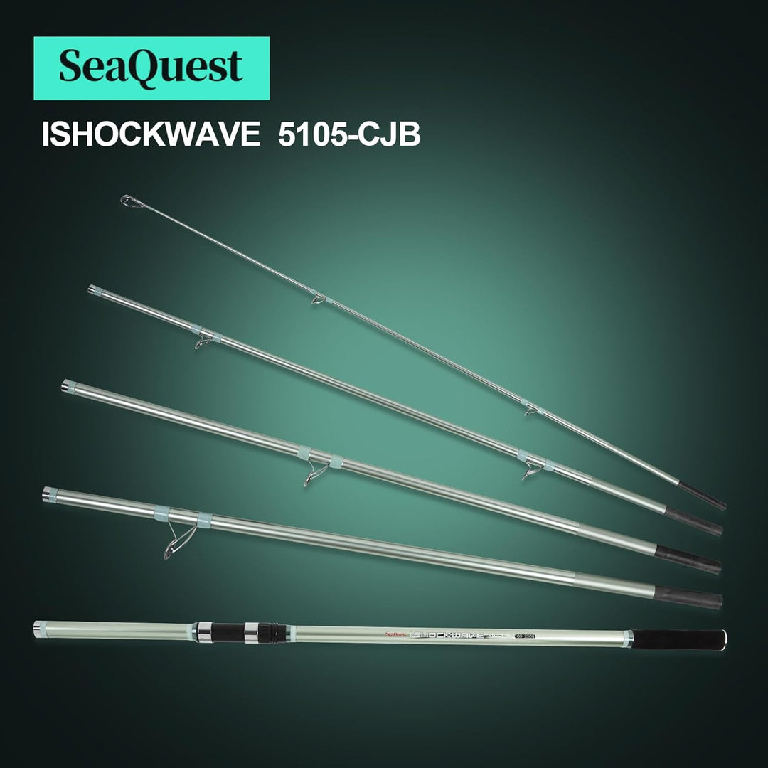 Seaquest Surf Fishing Rod Carbon Surf Cast Rod ISHOCKWAVE 5105-CJB 510CM SeaQuest, ISHOCKWAVE 5105-C