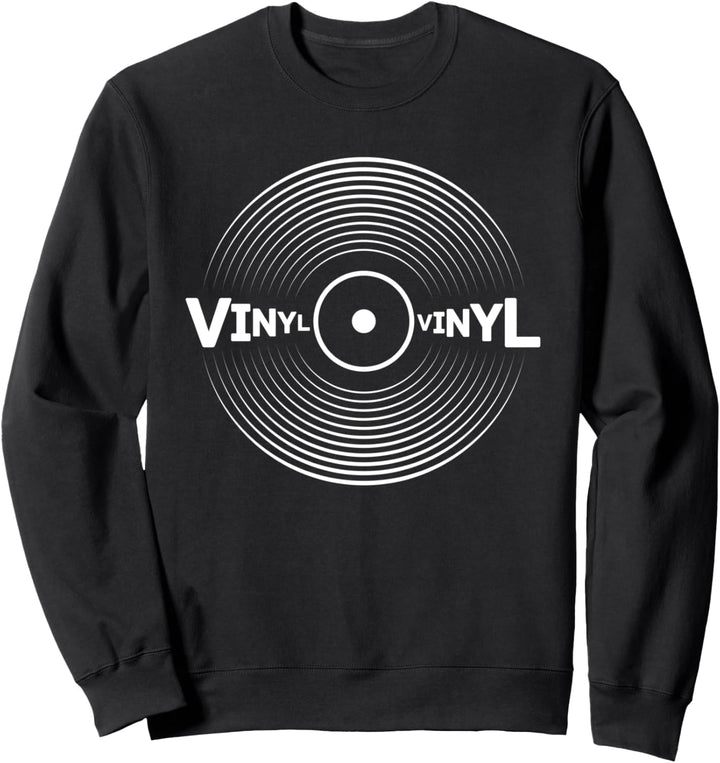 Vintage Vinyl Schallpaltte Plattenspieler Sweatshirt