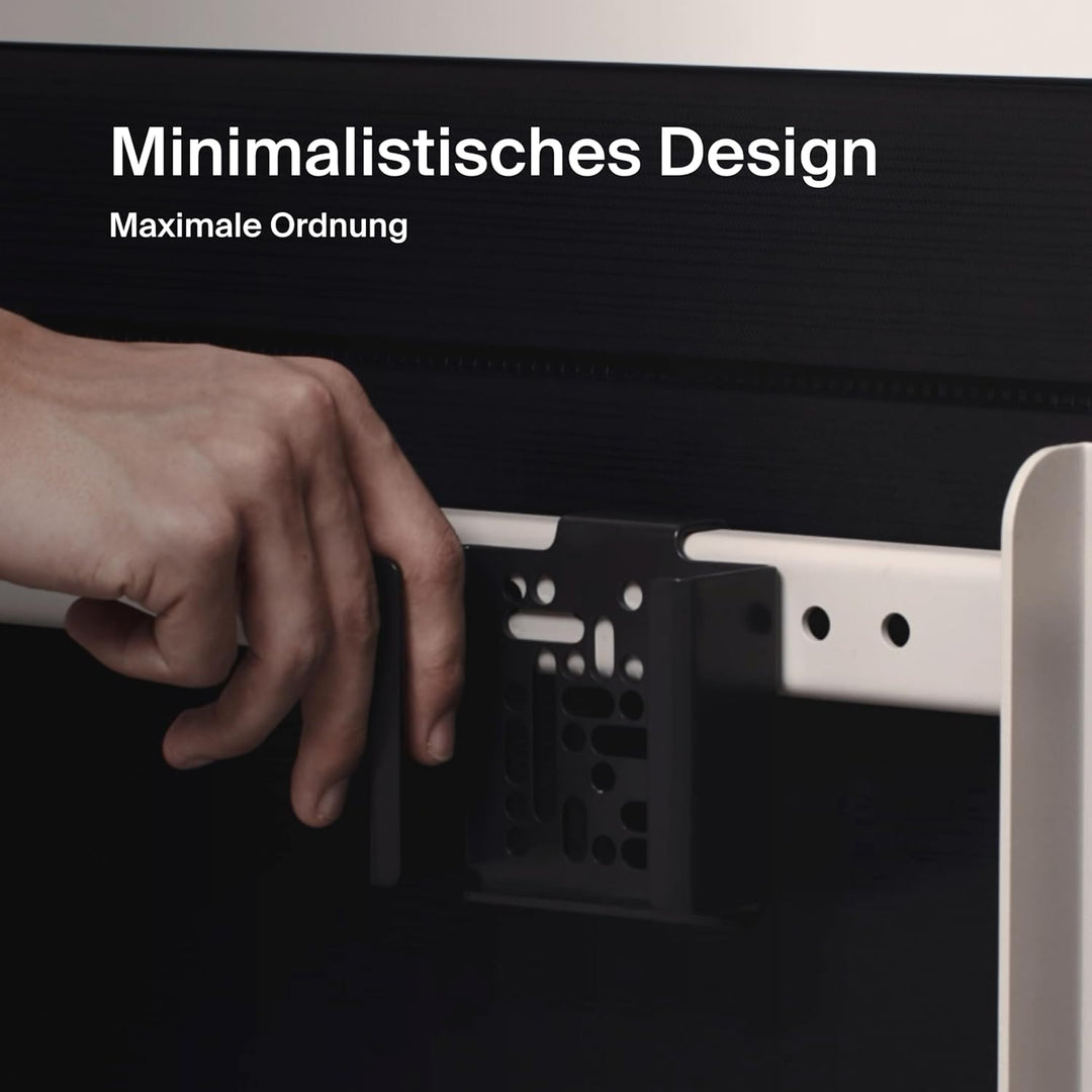 Apple TV Halterung - Verstecken von TV Box und Kabeln auf der Rückseite von Pedestal TV-Ständern (Sc