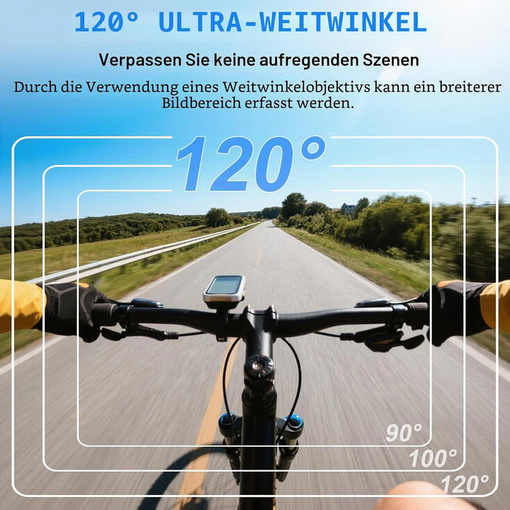 Mini Action Cam 1080P HD, Kleine Bodycam 120° Weitwinkel Objektiv mit 360° Clip&Magnetische Halskord