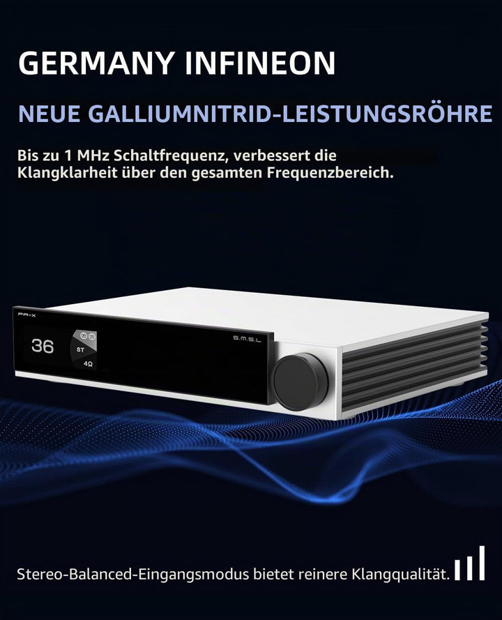 S.M.S.L PA-X High-End Pure AMP MONO Verstärker 4Ω 8Ω symmetrische XLR/RCA Mehrfacheingangsschnittste