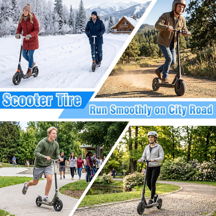 250x54 Tubeless Reifen mit Ventil für Xiaomi 4 Elektroroller, E Scooter Reifen Off-Road Vakuumreifen