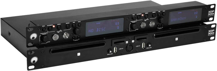 OMNITRONIC XDP-3001 CD-/MP3-Player | Doppel-CD- und MP3-Player für CD, USB und SD