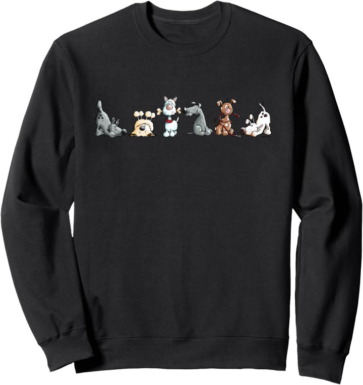 Happy Hunde Team I Hunde Comic I Hundefreund Fun Geschenk Sweatshirt