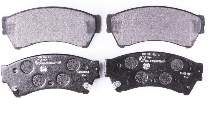HELLA PAGID 8DB 355 013-761 Bremsbelagsatz - T1749 - Dicke/Stärke: 17.2mm - Bremssystem: Akebono - m