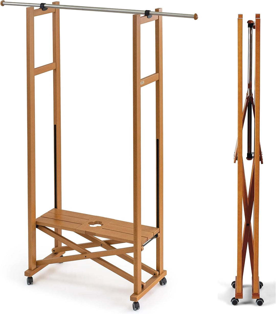 Arredamenti Italia Garderobe ELIOS, Holz - Klappbar - Ausziehbar - Farbe: Kirsche Holz AR-It il Cuor