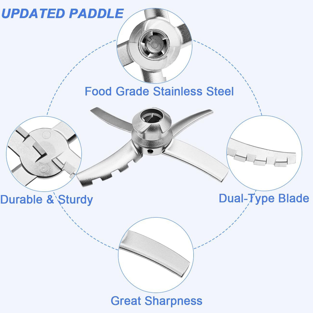 Ersatz-Paddel Klinge Kompatibel mit Ninja CREAMi Deluxe Eisgetränkmaschine NC501EU NC502EU, Ersatzkl