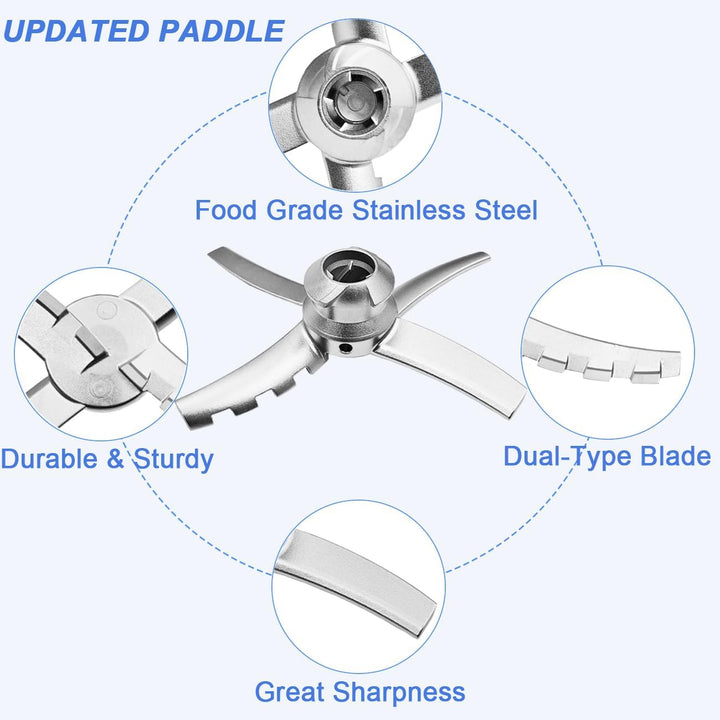 Ersatz-Paddel Klinge Kompatibel mit Ninja CREAMi Deluxe Eisgetränkmaschine NC501EU NC502EU, Ersatzkl