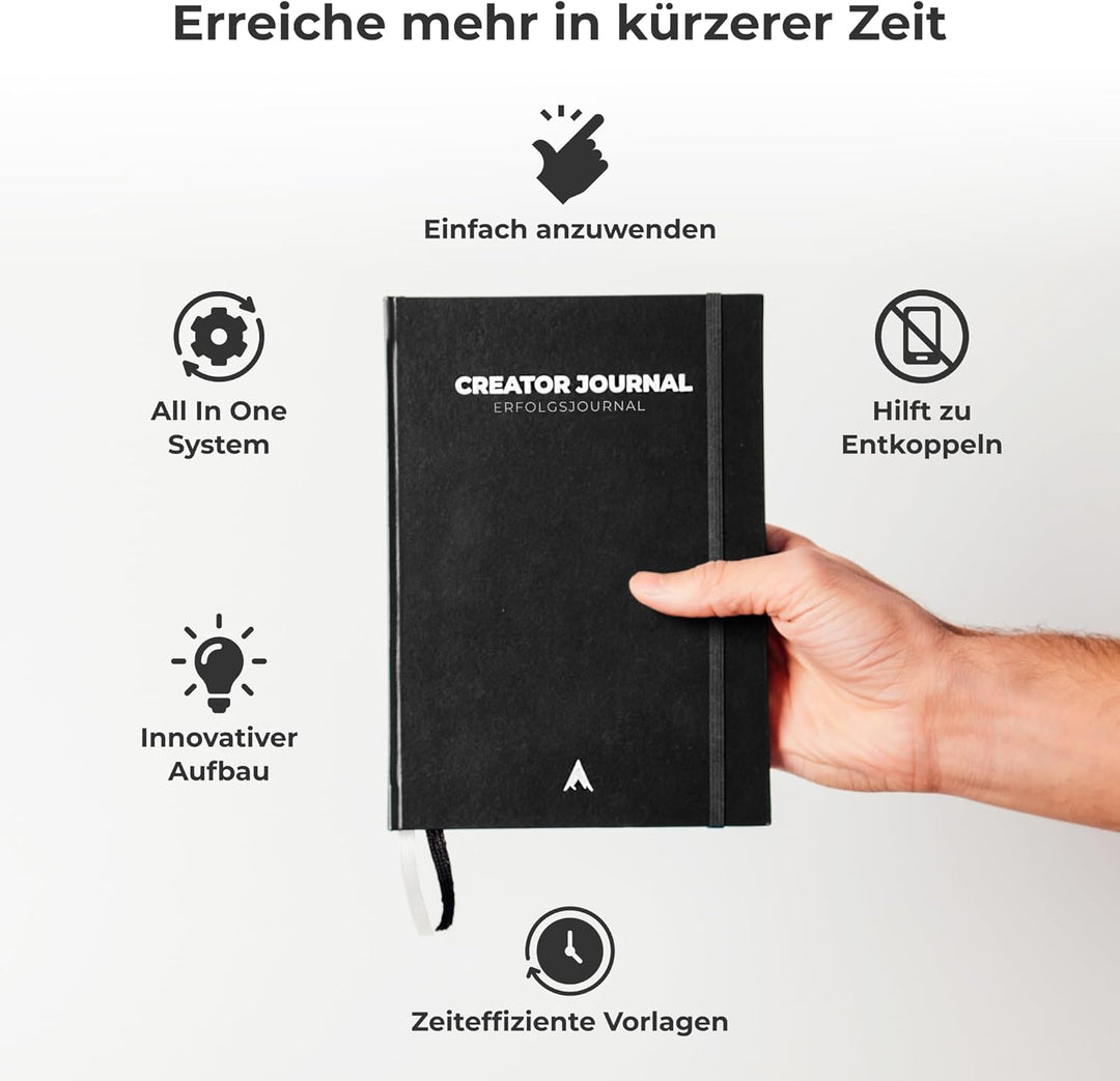 Journal Buch [ORIGINAL] - Erfolgsjournal für Fokus, Struktur & Motivation (inkl. Videokurs) Tagebuch