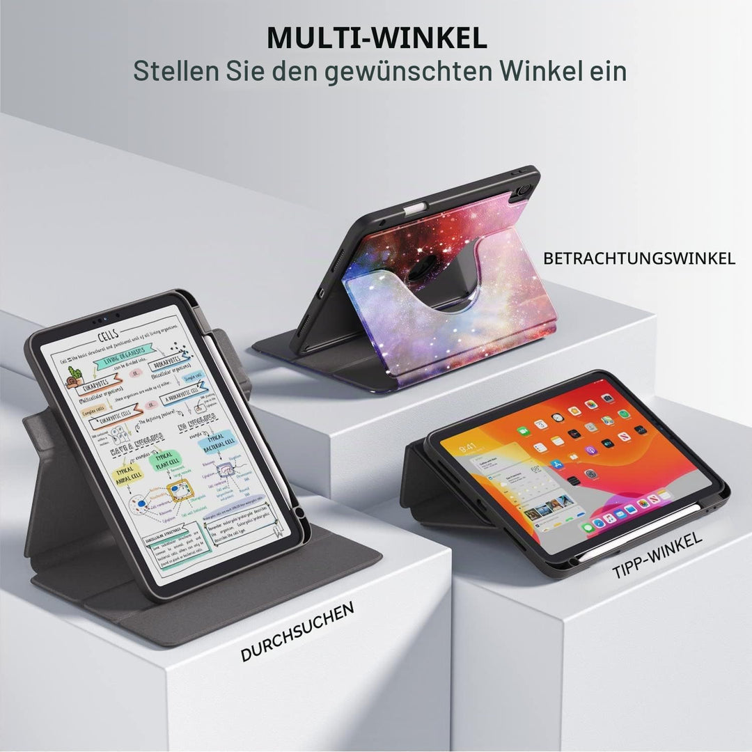 DINGGUAGUA Hülle für iPad 10 Generation 10.9 Zoll 2022 A2757/A2777,Hülle Abnehmbares Transparentes m