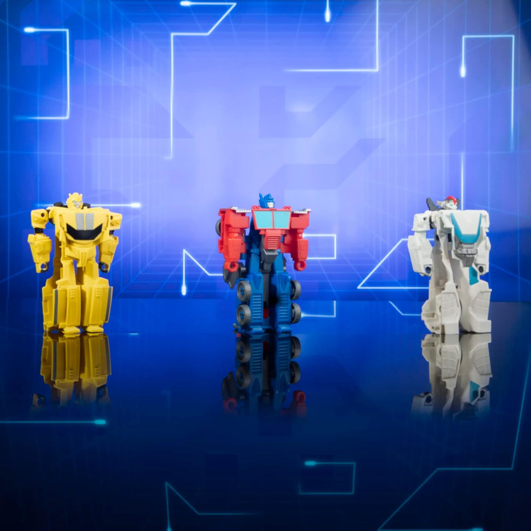 Transformers Earthspark Bumblebee 1-Step Flip Changer Figur, 10 cm, ab 6 Jahren Single Bumblebee, Si