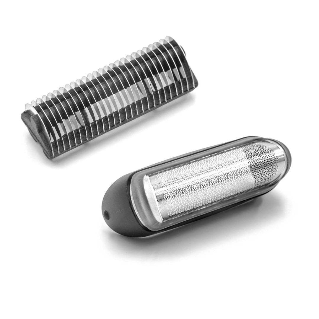 vhbw Kombi-Pack Scherteil kompatibel mit Braun Series 1000, Serie 1 FreeControl Elektrorasierer, Fol