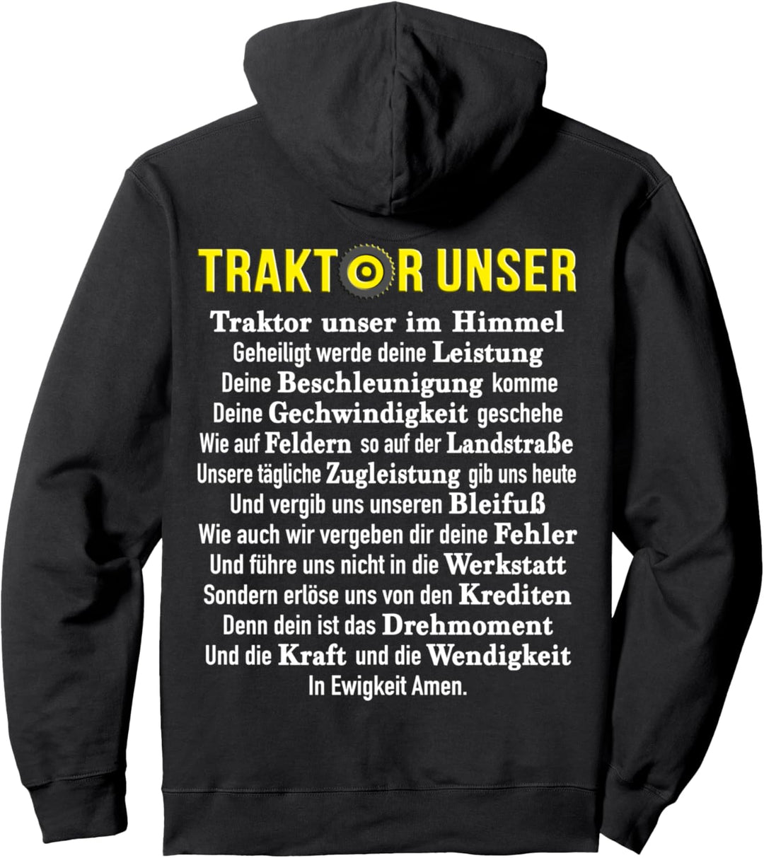 RÜCKEN Traktorfahrer Männer Bauer Trecker Traktor Unser Pullover Hoodie