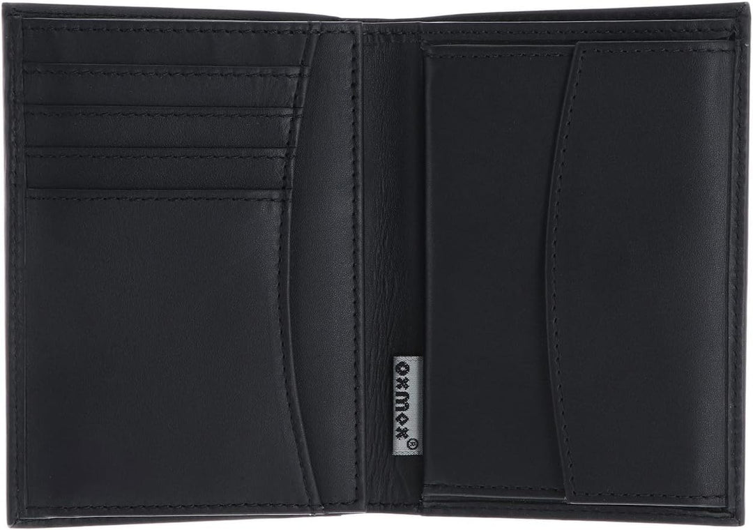 Oxmox Leather Kombibörse 12 cm black Schwarz, Schwarz