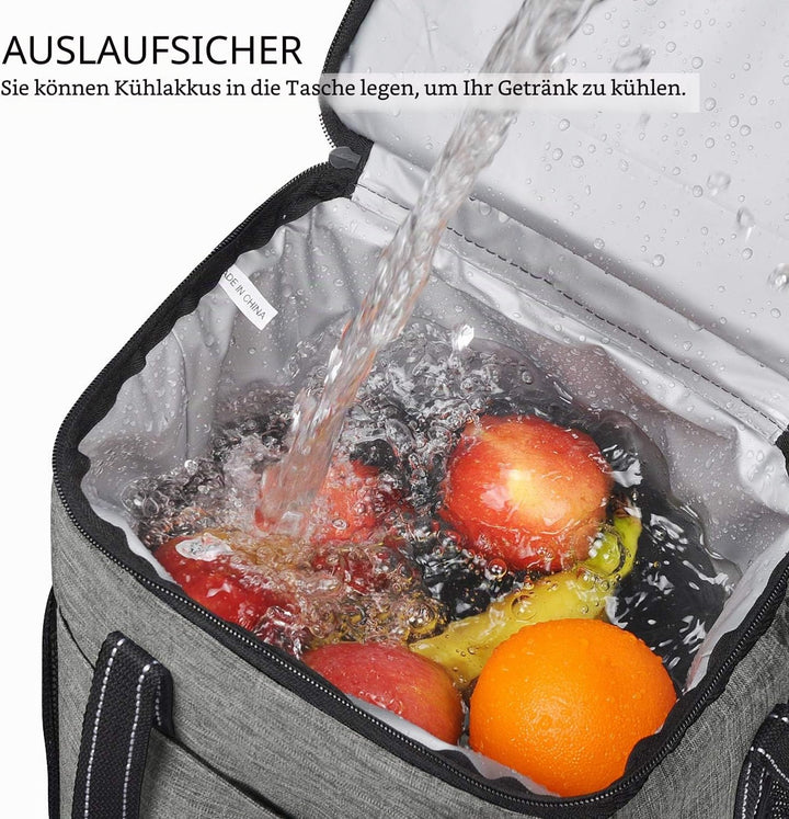 Kato Tirrinia Kühltasche Klein- Flaschenträger für Wein & Bier, gepolsterte weinkühltasche mit isoli