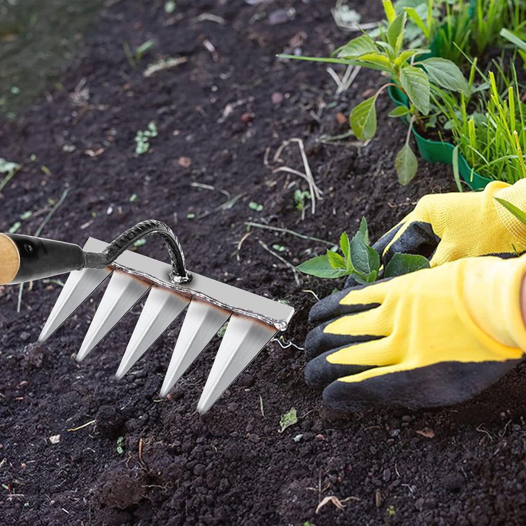 Garden Harke, Rechen Garten Unkrauthacke, Unkraut Entferner Gerät, Gartengeräte, Rasenrakel Grabegab