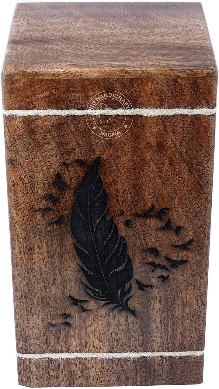 Rosewood Urnen für menschliche Asche Erwachsene Gross – Holzurne für Kolumbarium – Beerdigungsurne B