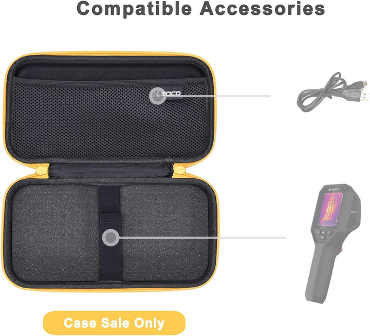 RLSOCO Tasche für FLIR TG165-X / TG267 / TG275 Wärmebildkamera & für Fluke VT04A mit DIY-Schaum (nur