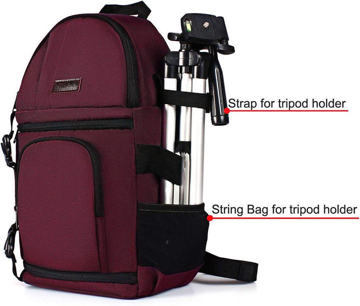 MOSISO Kameratasche Brust, DSLR/SLR/Spiegellose Kamera Rucksack Tasche Stossfester Fotografie Rucksa