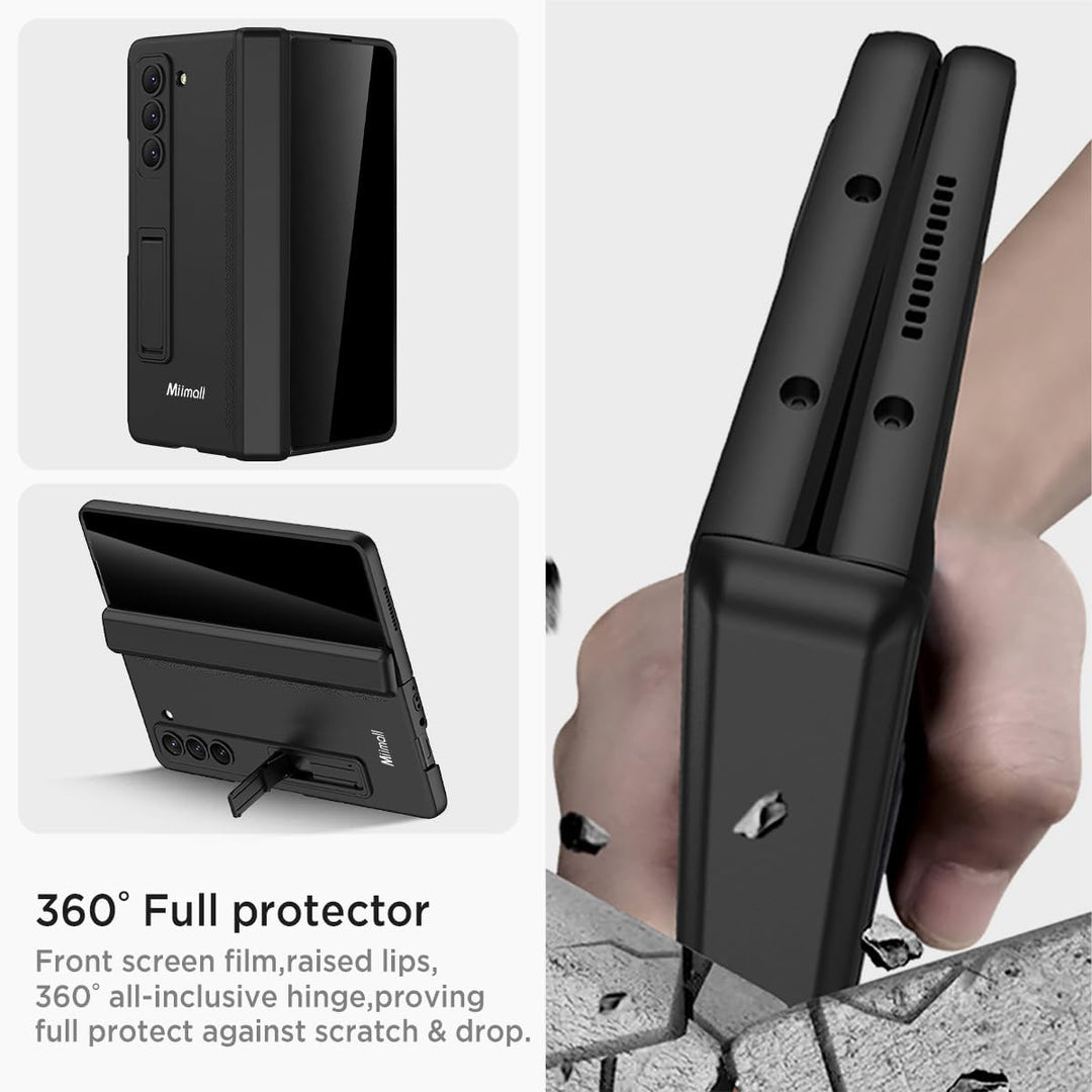 Miimall Kompatibel mit Samsung Galaxy Z Fold 6 Hülle mit Displayschutz Anti-Peeping+Magnetischer Sch