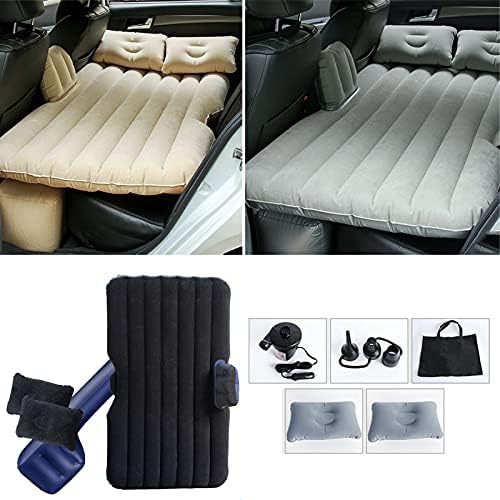 Auto Luftmatratze SUV Aufblasbare Matratze 138x85cm, Auto Matratze mit 2 Kissen, Beflocktes Luftbett