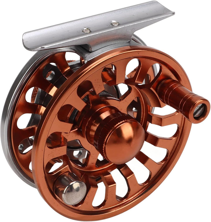 Alomejor Fliegenfischerrolle Effizientes Bremsen 3 Lager 2 Farbeinstellung CNC-Verarbeitung 3/4 Flie