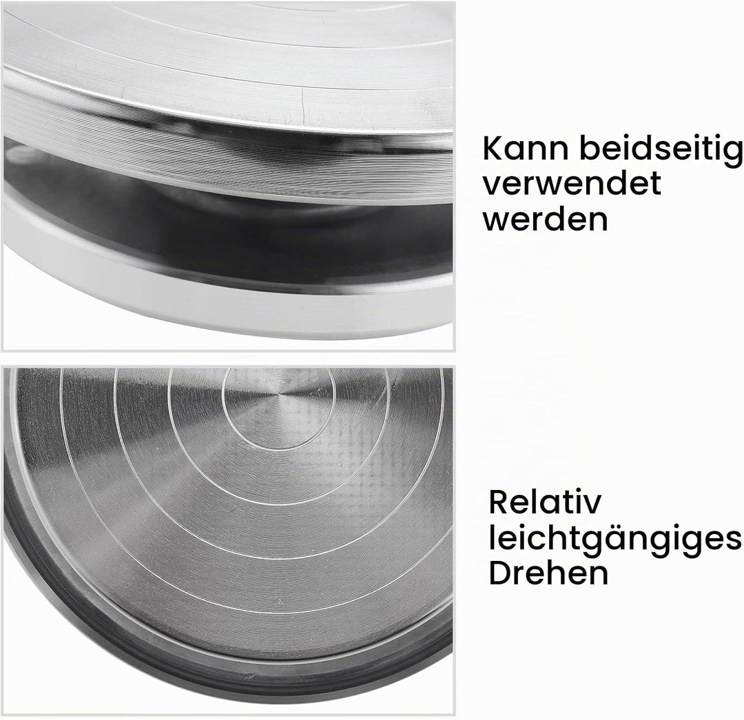 Rund 15 cm Drehbare Manuell Skulptur Bildhauerrad, Doppelseitige Drehscheibe Drehteller für Töpferei