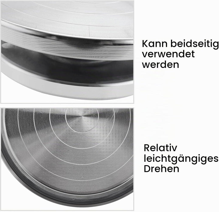 Rund 15 cm Drehbare Manuell Skulptur Bildhauerrad, Doppelseitige Drehscheibe Drehteller für Töpferei