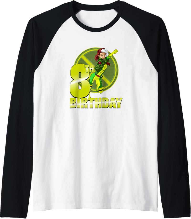 Marvel X-Men Rogue 8th Birthday Badge Raglan