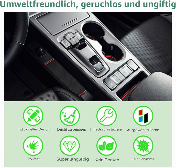 GAFAT 2019-2022 2023 Hyunda-i Kona Elektro EV Electric Antirutschmatten, Kona EV Gummimatten für Mit