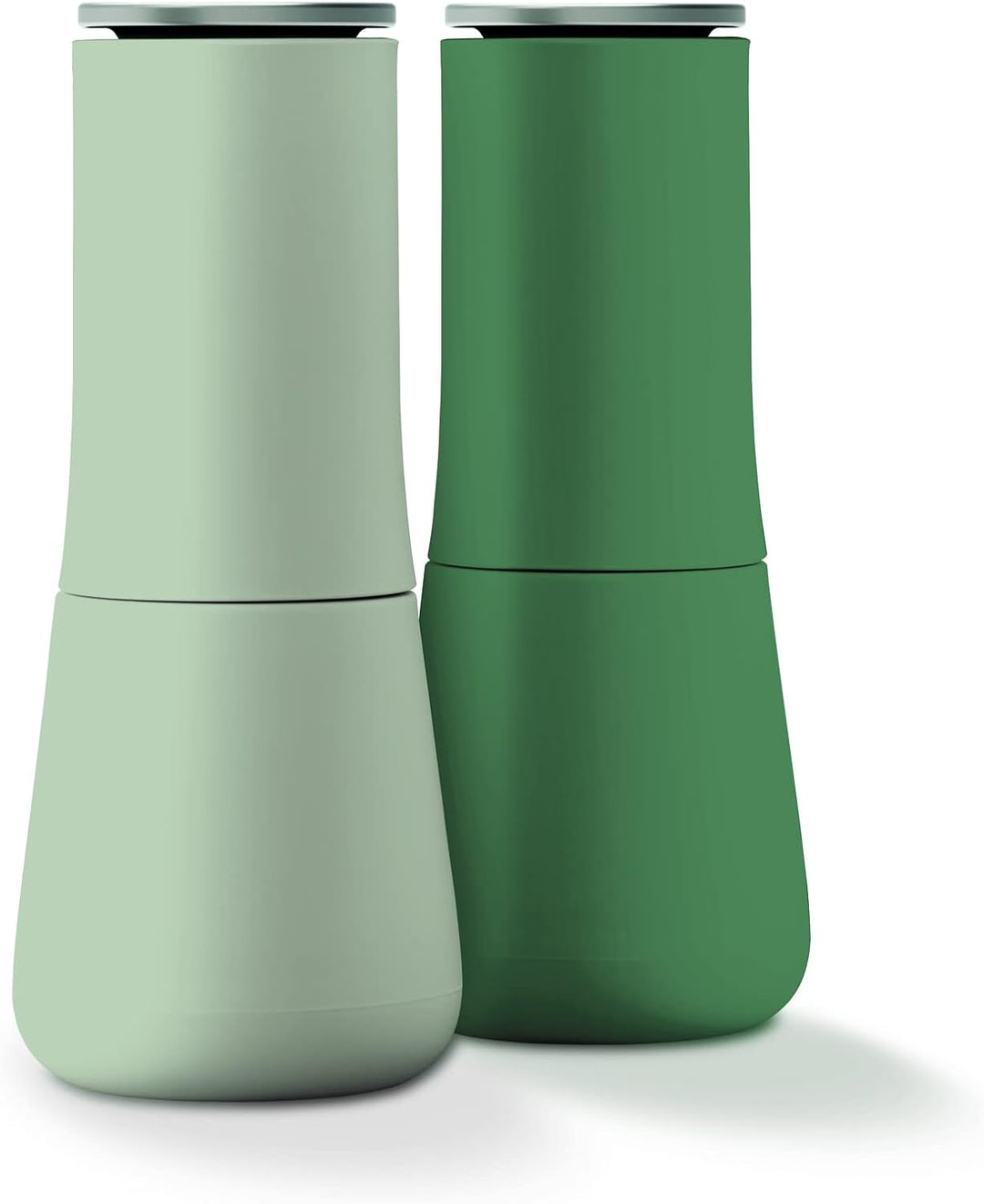 Joseph Joseph Milltop Krümelfreies Salz-und Pfeffermühlen-Set - Editions (Sage) Grün Paar, Grün Paar