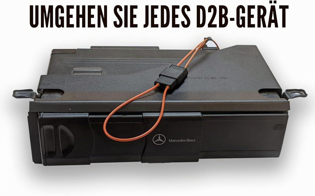 M&amp;P USA D2B Glasfaser-Bypass-Schleife, kompatibel mit Mercedes 1998–2003