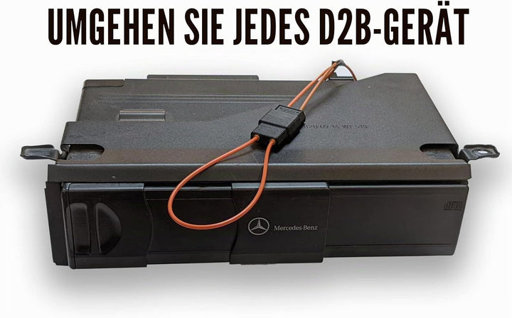 M&amp;P USA D2B Glasfaser-Bypass-Schleife, kompatibel mit Mercedes 1998–2003