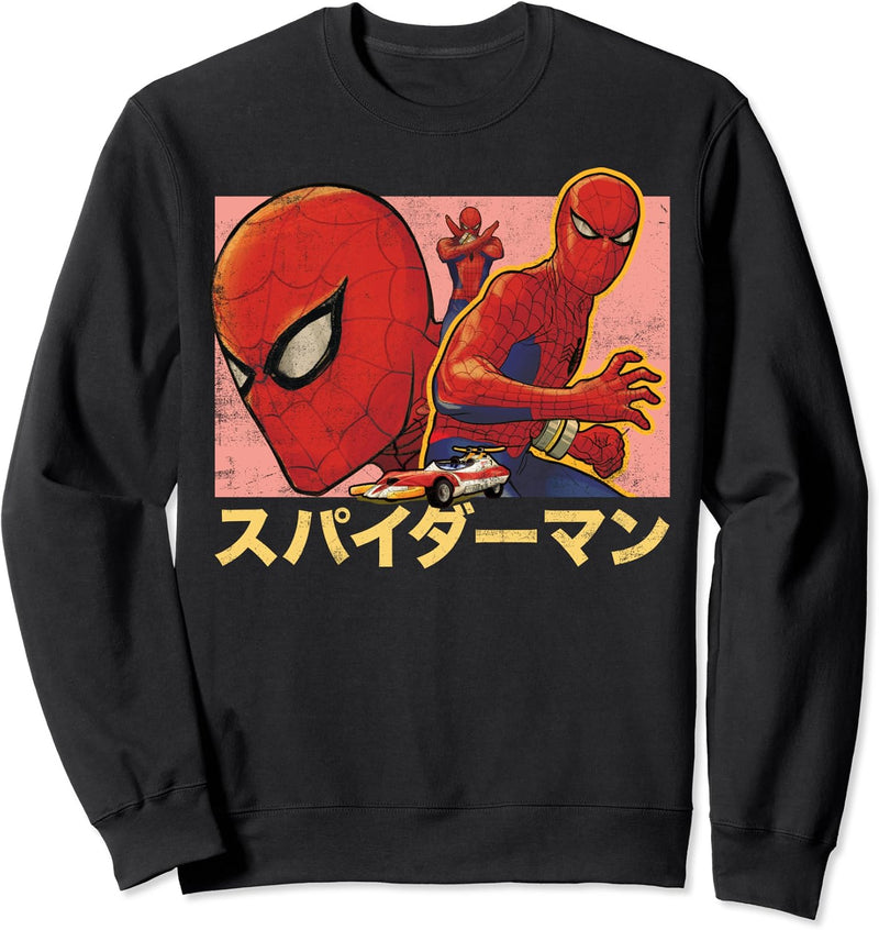 Marvel Spider-Man Kanji Collage Sweatshirt