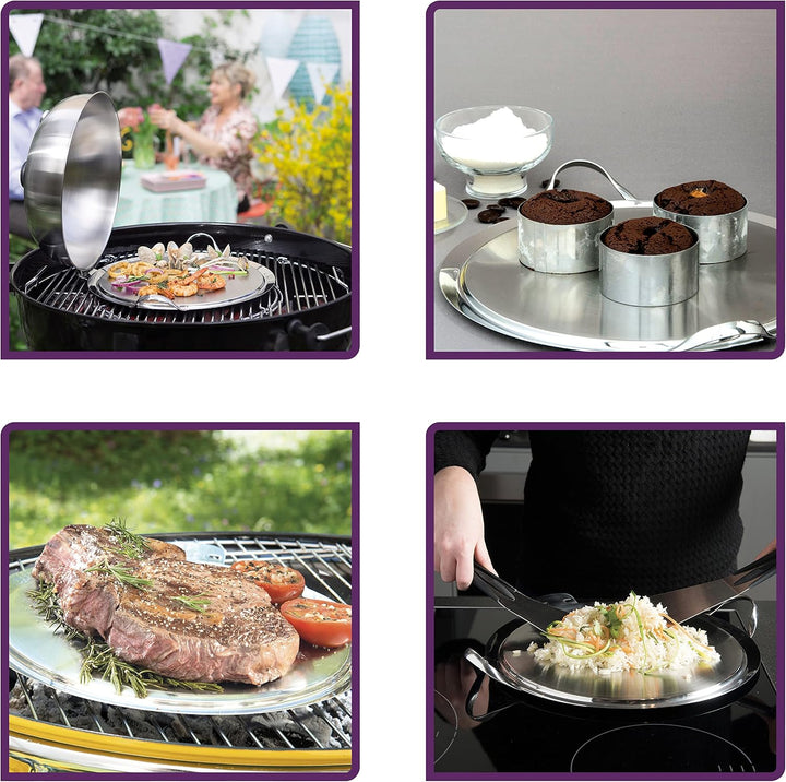 Mastrad O'Plancha Combo - Multifunktionspfanne und Grill - drinnen und draussen einsetzbar - passend