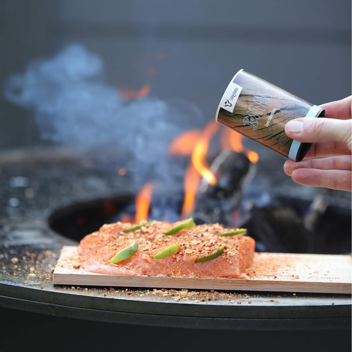 BBQ-Toro Räucherbrett aus 100% Buchenholz (4 Stück) | 30 x 15 x 1 cm | Grillbrett zum Erzeugen von R