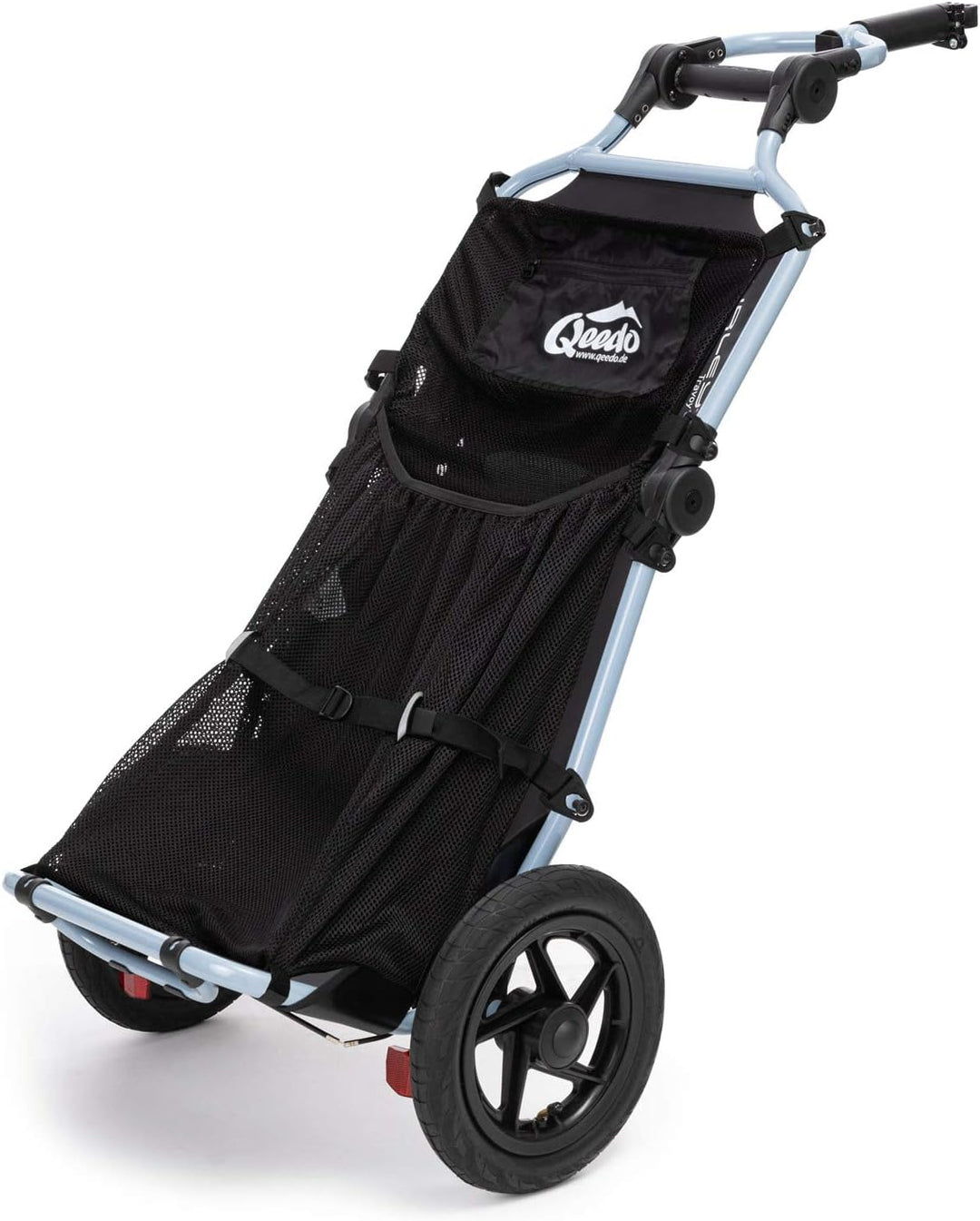 Qeedo Travoy Fahrrad Lastenanhänger (2020) Set Gepäcknetz - Cool Grey