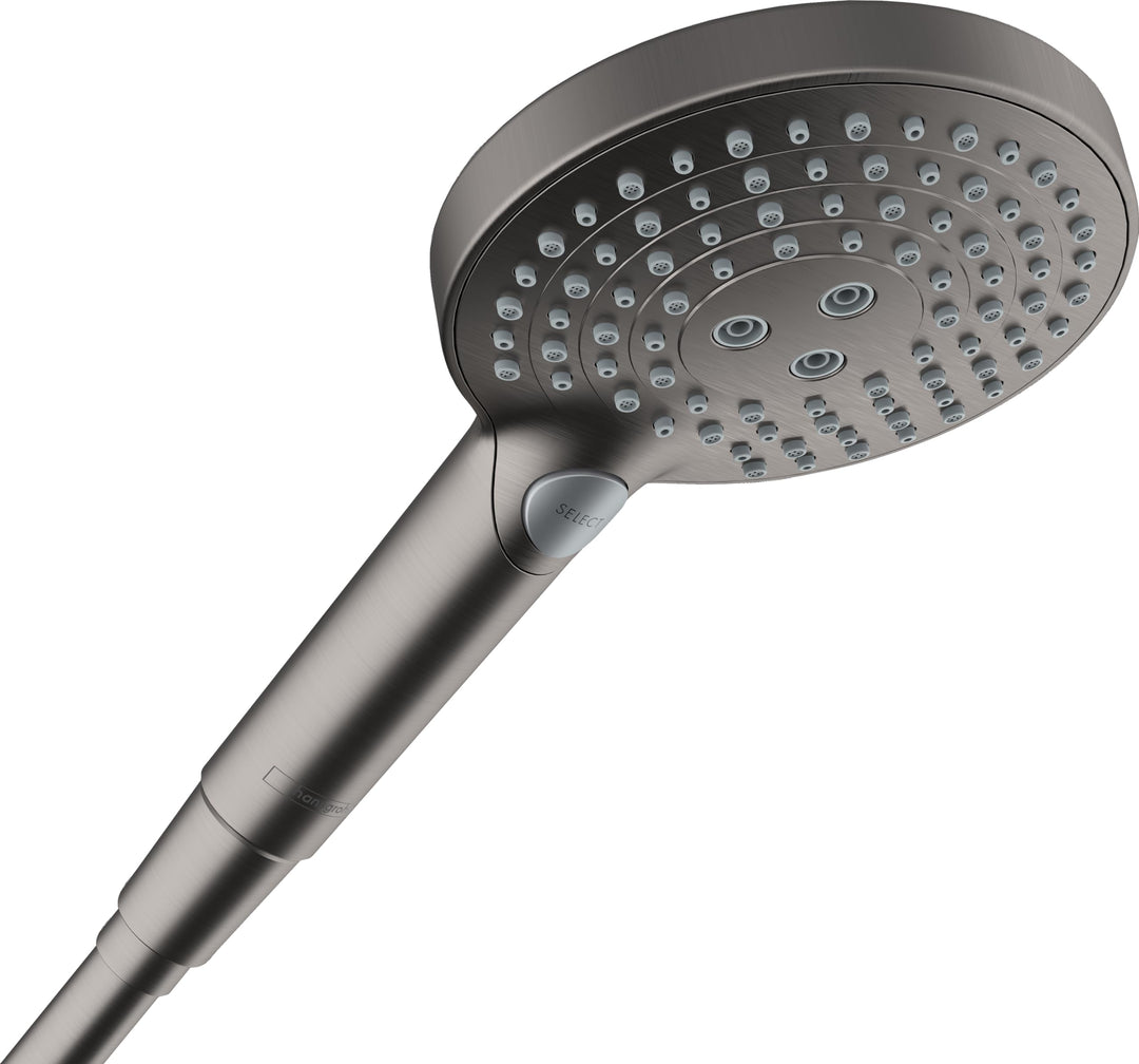 hansgrohe Raindance Select S - wassersparender Duschkopf 8 l/min (EcoSmart), Handbrause mit 3 Strahl