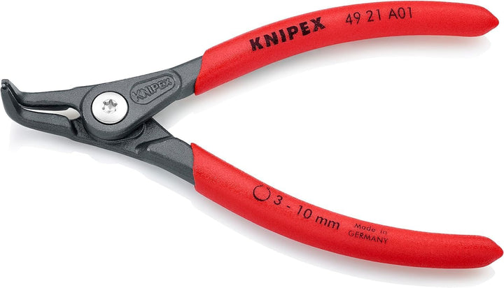 Knipex Präzisions-Sicherungsringzange für Aussenringe auf Wellen grau atramentiert, mit rutschhemmen