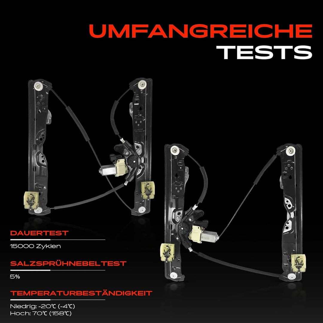 Frankberg 2x Fensterheber Fensterhebermechanik Vorne Links Rechts Kompatibel mit XF X260 3.0L 2015-2