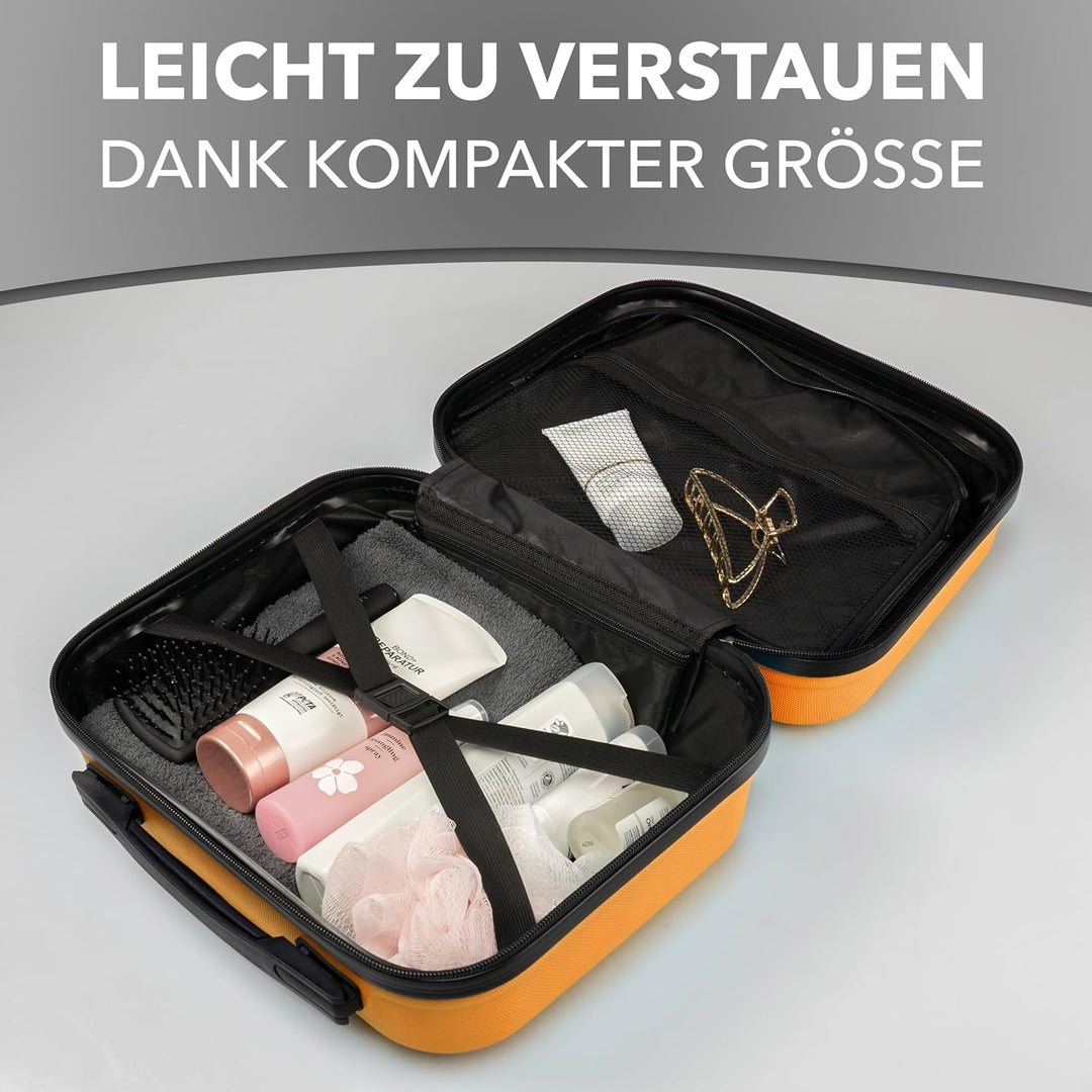 Xonic® Design Kosmetikkoffer aus ABS Hartschale – Robustes Beautycase als Handgepäck - Kosmetiktasch