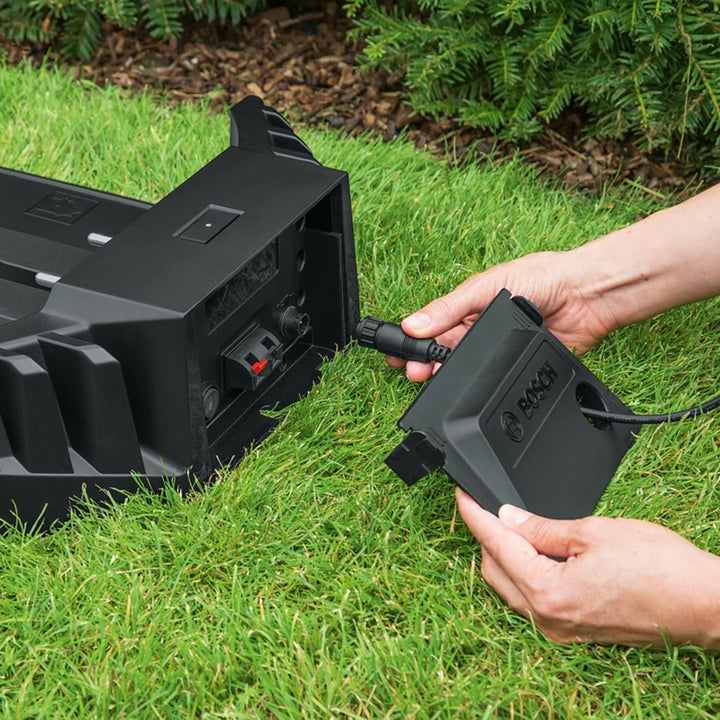 Bosch Home and Garden Rasenmäher Roboter Indego XS 300 (mit integriertem 18-V-Akku, Ladestation enth