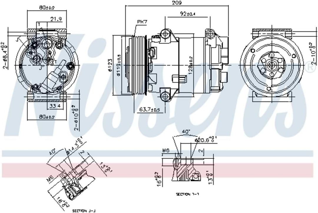 NISSENS 89323 Kompressor, Klimaanlage