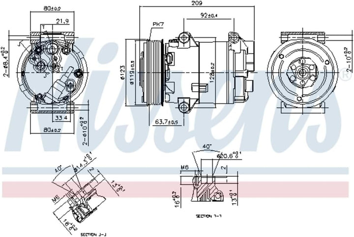 NISSENS 89323 Kompressor, Klimaanlage