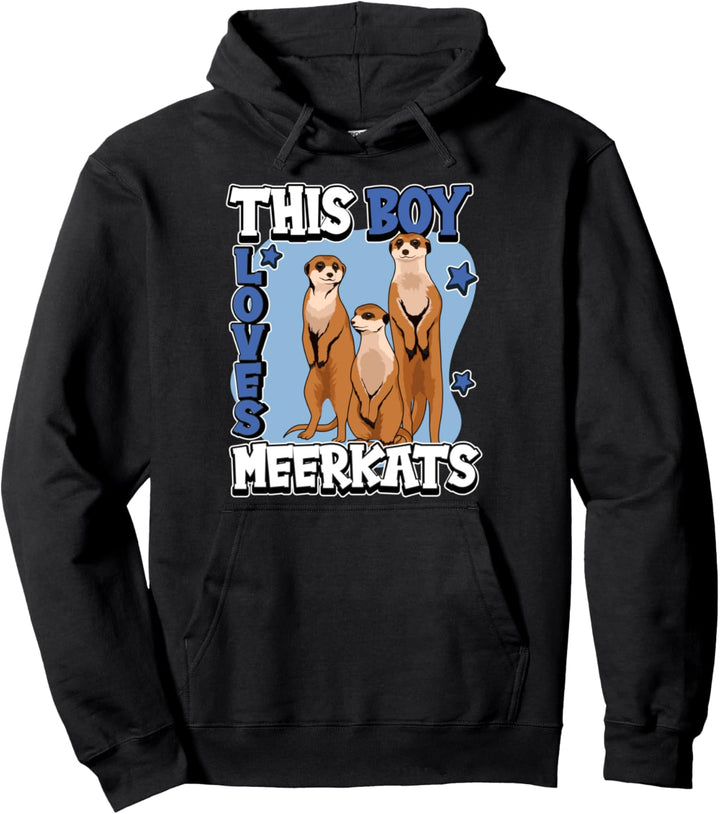 Jungen This Boy Loves Meerkats Erdmännchen Pullover Hoodie